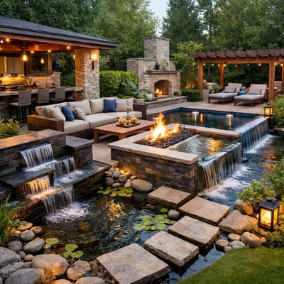 Integrated Water Features in Outdoor Living Spaces-1